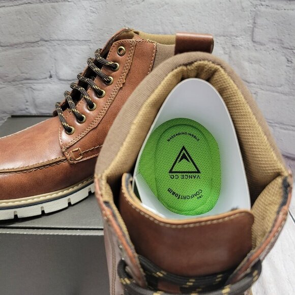 Vance Co. Men's Dalvin Tru Comfort Foam Lace-Up Moc Toe Ankle Boot - Picture 7 of 9